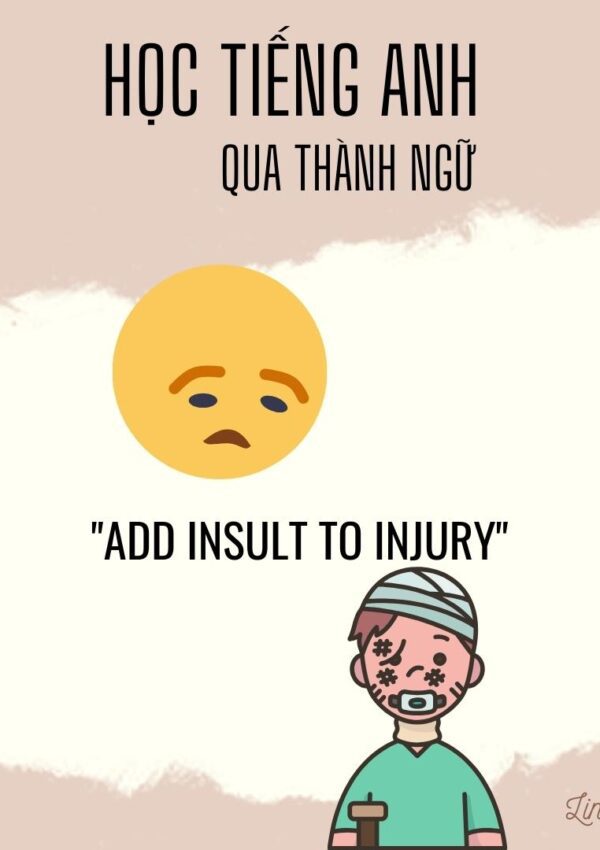 Add insult to injury học tiếng anh qua thành ngữ Linh3t
