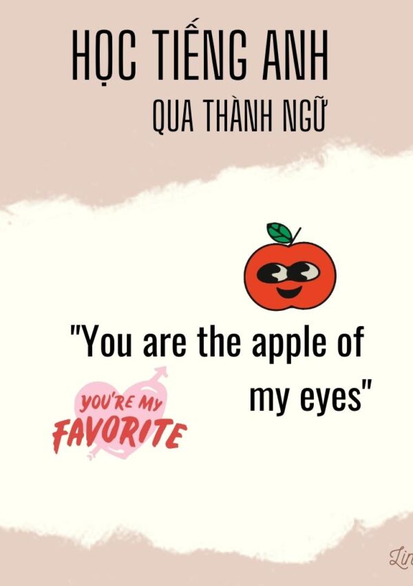 The apple of my eyes học tiếng anh qua thành ngữ Linh3t